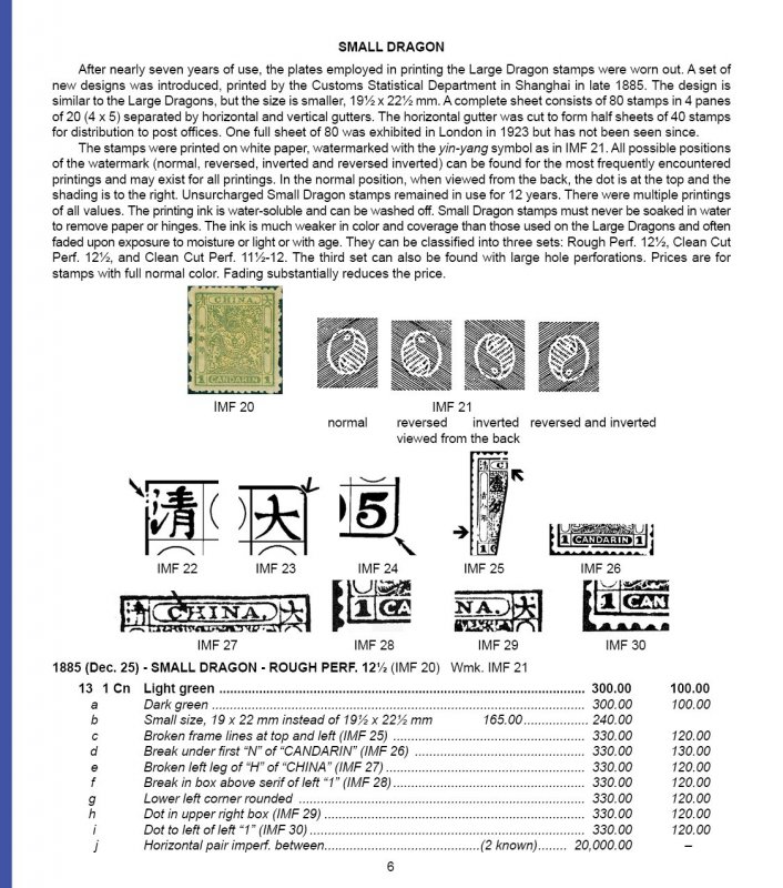 China Stamp Society Specialized Catalog of China to 1949 (Like New!)