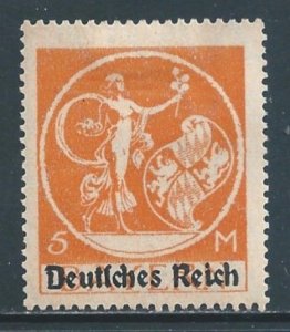 Bavaria #273 MH 5m Genius Issue Ovptd.