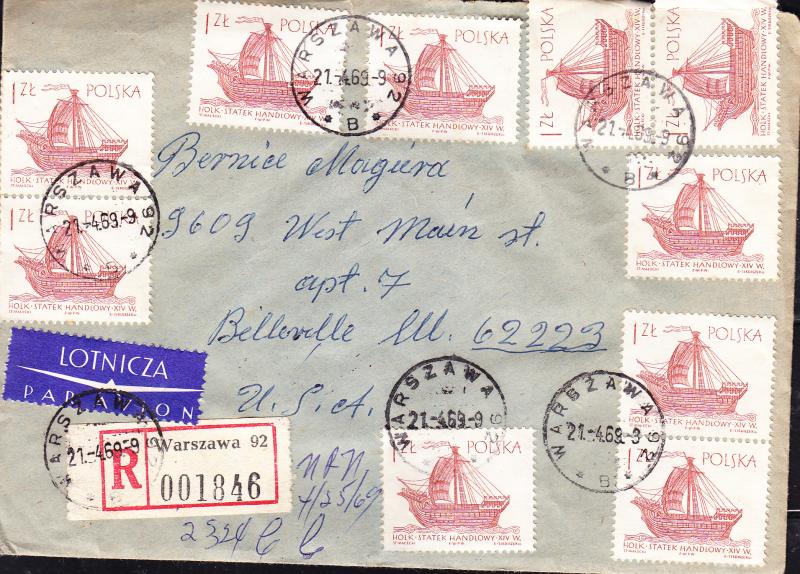 Poland Cover Lot 1960's-1970's Family Correspondence to USA