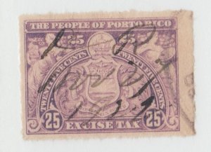 Puerto Rico Revenue fiscal Cinderella stamp 10-12- tnx