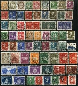 100 NORWAY Postage Stamp Collection EUROPE Used