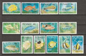 TUVALU 1992 SG 633/646 USED