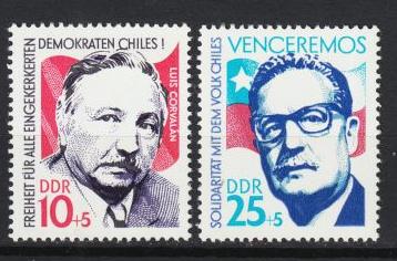  East Germany-1973  L.Corvalan/S.Allende  -MNH (3570)