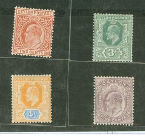 Ceylon #166-169 Unused Multiple (King)