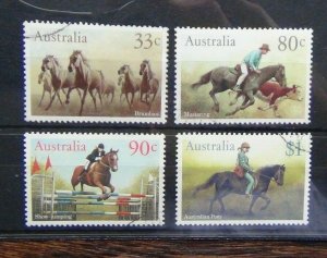 Australia 1986 Australian Horses set Fine Used