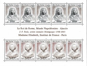 Monaco 1974 Europa Sheet Scott 904a Post Office Fresh (**)  ART Topical VF/NH