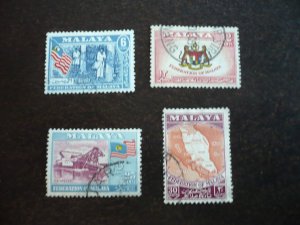 Stamps - Federated Malay States - Scott# 80-83 - Used Set of 4 Stamps