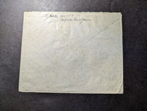 1941 France Sept Fonds Internment Camp Vichy Airmail Cover to Shrensburg England