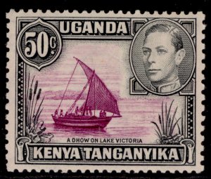 KENYA UGANDA TANGANYIKA GVI SG144d, 50c reddish purple & black, M MINT. Cat £50.