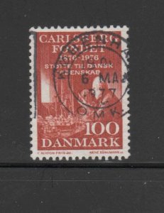 DENMARK #592  1976 CARLSBERG FOUNDATION CANTENARY    F-VF  USED  c