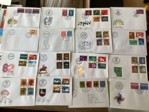 Switzerland postal  covers  16  items Ref A2185