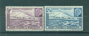 France-St. Pierre & Miquelon sc# 206A-B (2) mh cat val $3.00