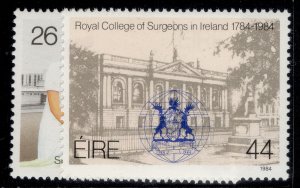 IRELAND QEII SG586-587, 1984 St Vincents hospital set, NH MINT.