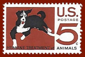 PCBstamps   US #1307 5c Humane Treatment Animals, MNH, (21)