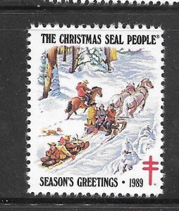 #WX301 MNH 1989 Christmas Seal (my285) 10 Cent Collection / Lot