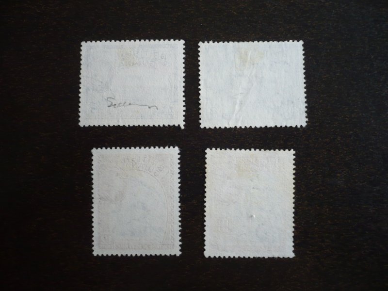 Stamps - Guyana - Scott# 7a,11a,12a,15a - Used Part Set of 4 Stamps