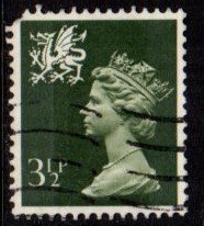 Wales - #WMMH3 Machin Queen Elizabeth II - Used