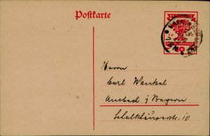 E0064 German postal card 1919 National Assembly at Weimar - Vaihingen an der Enz