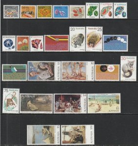 1973 Australia - Sc 554-79 - MH VF - 26 single - Definitives