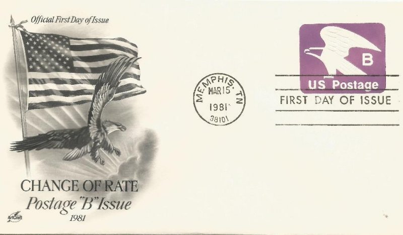 ahp 61 B embossed envelope fdc