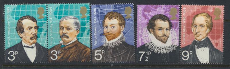 GB QE II Mint Never Hinged  SG 923 - 927 set with se-tenant pair SG 923a