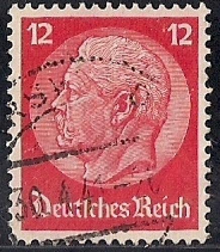 Germany #422 12pf President Paul Von Hindenburg used XF