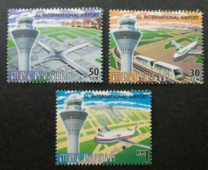 *FREE SHIP Malaysia KL International Airport 1998 Aviation Airplane (stamp) MNH