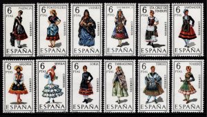 Spain 1970 Provincial Costumes, Set [Mint]