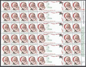 1983 USA Christmas Seal - Sheet of 36 + Labels - Mint Never Hinged