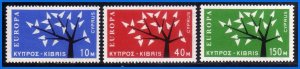 1962 - Chipre - C.E.P.T. - Sc. 219-21 - MNH