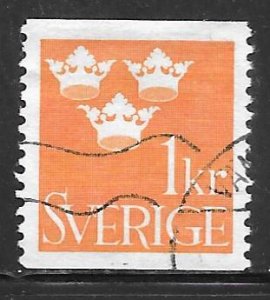 Sweden 285: 1k Three Crowns, used, F-VF