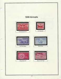 1946-1983 11 ALBUM PAGES OF MNH SINGLES - SCV $51.00+  - W45