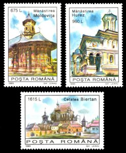 Romania 1995 Scott #4038-4040 Mint Never Hinged