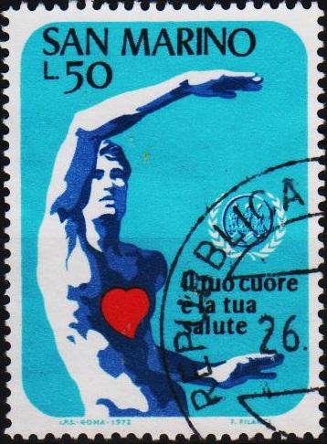 San Marino.1972 50L S.G.948 Fine Used