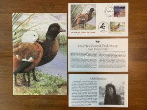 NZ-1 First New Zealand Duck Stamp 1st Day Cover, Mint Stamp & Presentation Cards