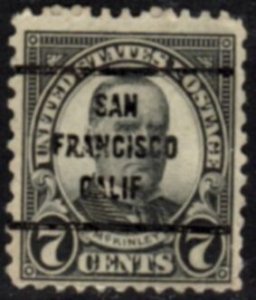 US Stamp #639x63 - William McKinley - Regular Issue 1926-34 Precancel