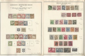 Germany Stamp Collection on 12 Minkus Specialty Pages, SCV $5700, DKZ
