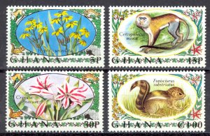 Ghana Sc# 450-453 MH 1972 Definitives