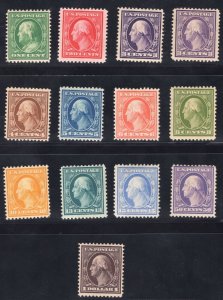 MOMEN: US STAMPS #331-342 COMPLETE SET MINT OG H LOT #78355