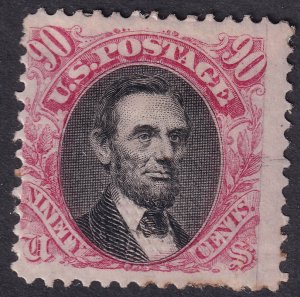 #122 Mint OG, F-VF, Rich color, couple nibbed perfs (CV $11000 - ID35207) - J...