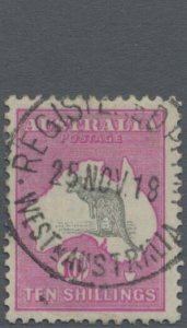 MOMEN: AUSTRALIA SG #43 1917 KANGAROOS USED £350 LOT #62266