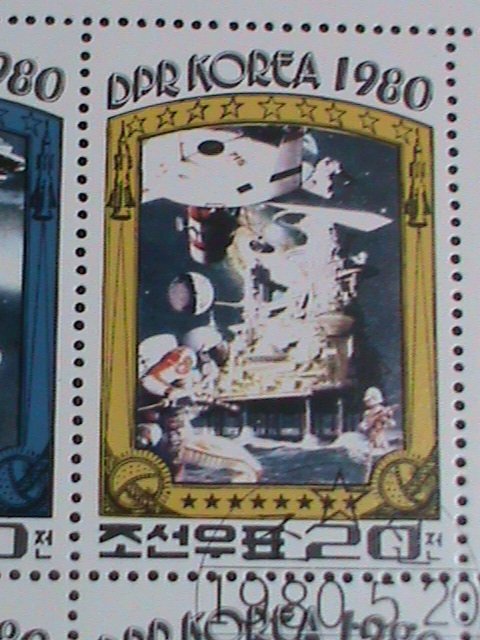 ​KOREA STAMP:1980 SC#1949-52 THE CONQUEROR OF THE UNIVERSE  CTO  MINI SHEET