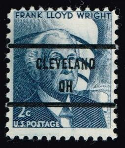 US #1280b Frank Lloyd Wright Precanceled; Used (0.40)