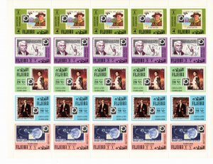 Fujeira 1970 MNH Mi 1461 Sheet of 15