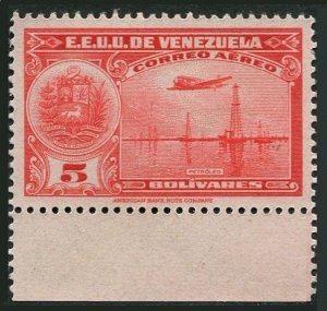 Venezuela C111, MNH. Michel 282. Air Post 1939.Oil Wells.