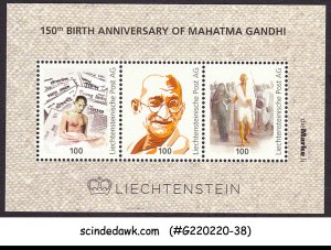 LIECHTENSTEIN - 2019 150th BIRTH ANNIV. OF MAHATMA GANDHI MIN/SHT MINH