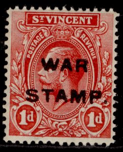 ST. VINCENT GV SG124, 1d carmine-red, NH MINT.
