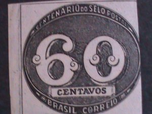BRAZIL 1943 SC# 610  73 YEARS OLD-CENTENARY OF 1ST STAMP OF BRAZIL  MNH-VF