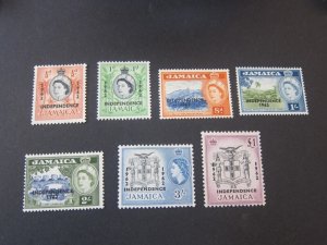 Jamaica 1962 Sc Sc 185-6,191-94,96 FU