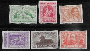 NZ 1920 Victory Issue (set of 6). VF. M(h)
